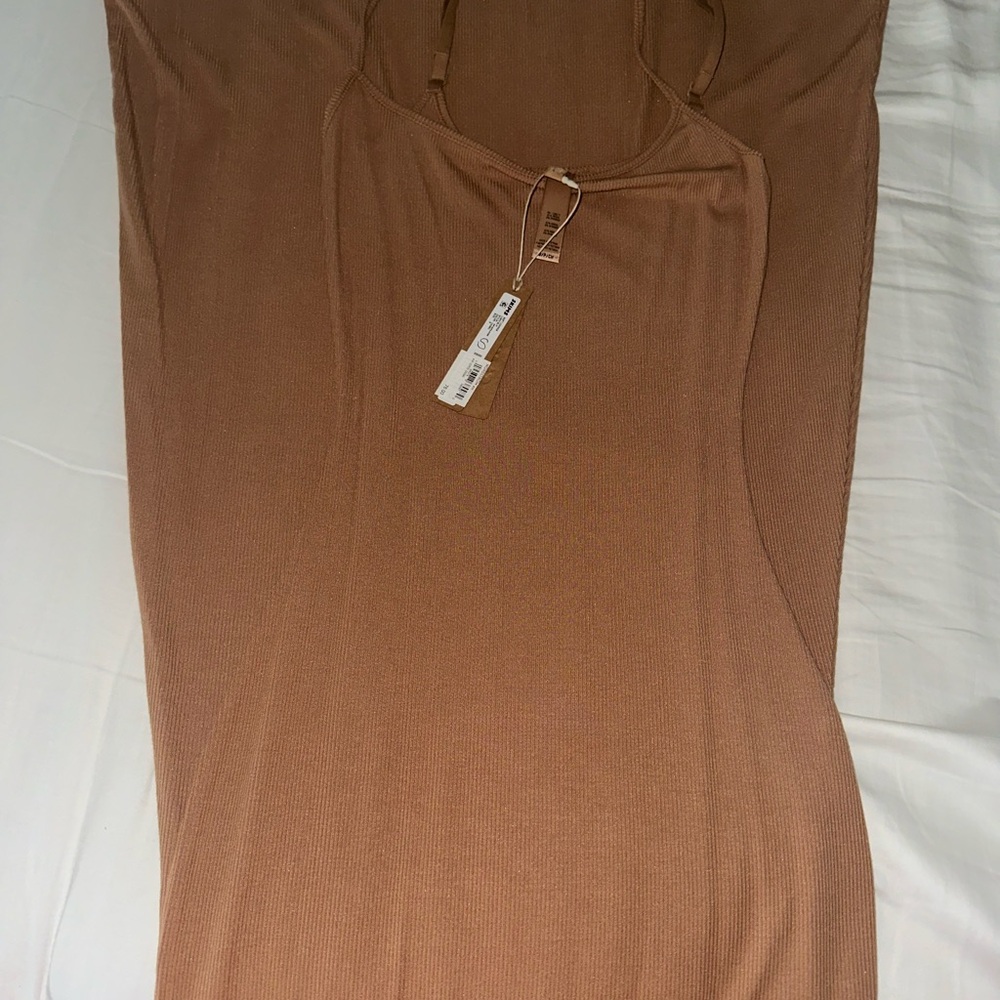 SKIMS Brown Sleeveless body Dress